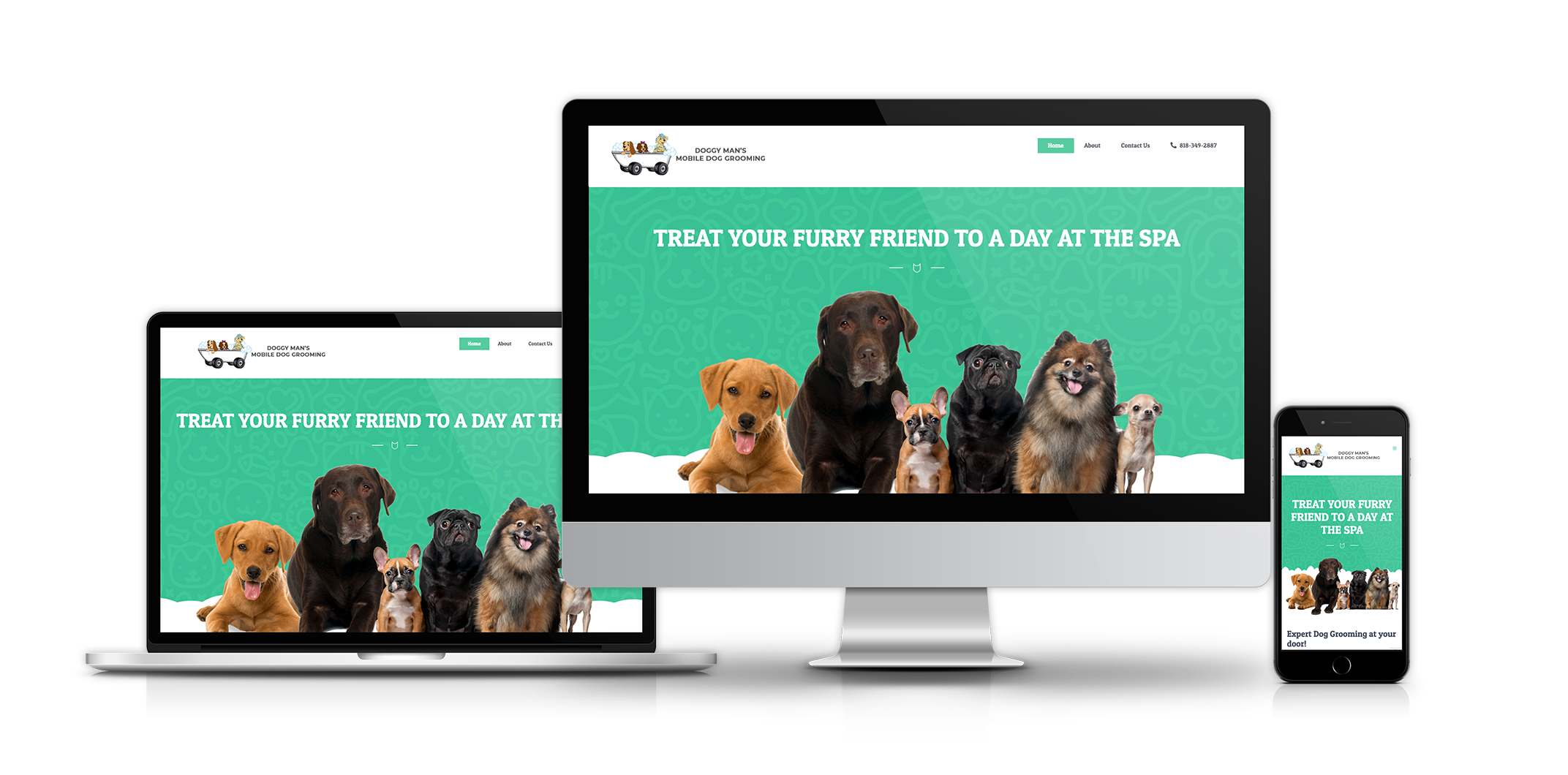 Website design for dog groomer